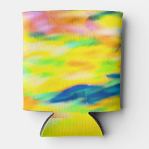Rafraîchisseur Pour Canette Aquarelle Camouflage : Illusions Abstraites du nua