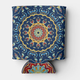 Rafraîchisseur Pour Canette Aquarelle orientale moquette Mandala florale