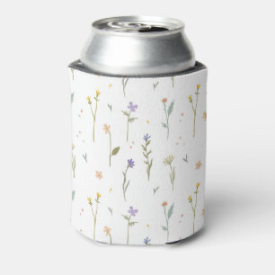Rafraîchisseur Pour Canette Aquarelle printanière Botanique floraison sans joi