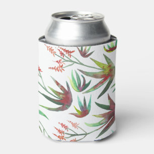 Rafraîchisseur Pour Canette Aquarelle succulente de jardin de fleurs de Vera