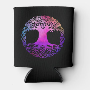 Rafraîchisseur Pour Canette Arbre Celtique coloré de la vie