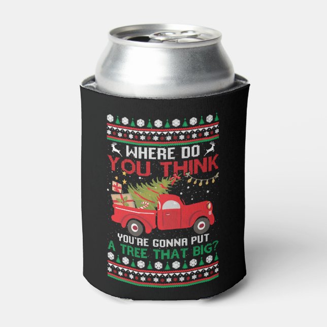 Rafraîchisseur Pour Canette Arbre de Noël Vilain Sweat de Noël (Can devant)