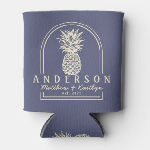 Rafraîchisseur Pour Canette Arche de mariage Ananas Brise de Lavande & Nom