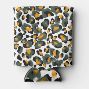 Rafraîchisseur Pour Canette Arrière - plan de texture Poster de animal Leopard