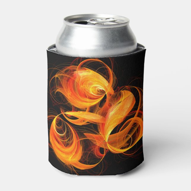 Rafraîchisseur Pour Canette Art Abstrait Fireball (Can devant)
