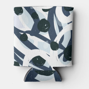 Rafraîchisseur Pour Canette Art Abstrait : Illustration de peinture transparen