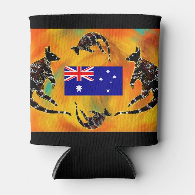 RAFRAÎCHISSEUR  POUR CANETTE ART AUSTRALIEN (Devant)