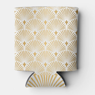 Rafraîchisseur Pour Canette Art Déco : Elégance Gold-White.