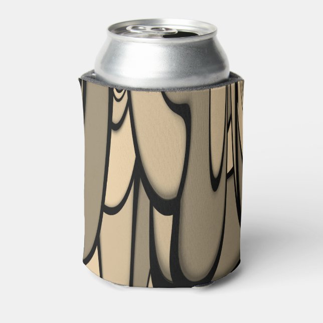 Rafraîchisseur Pour Canette Art Moderne Fondre des teintes Brown (Can Dos)