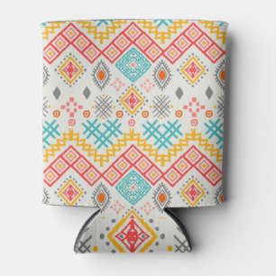 Rafraîchisseur Pour Canette Art tribal : imprimé géométrique boho.