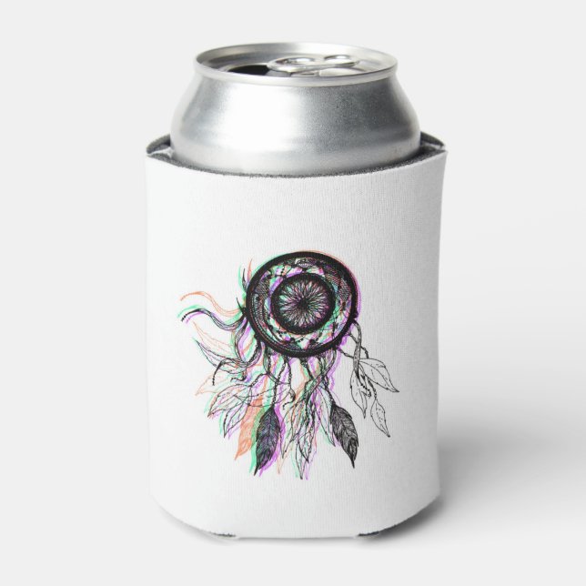 Rafraîchisseur Pour Canette Artiste moderne Dreamcatcher amérindien (Can devant)