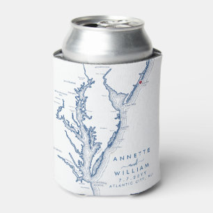 Rafraîchisseur Pour Canette Atlantic City, NJ Mariage moderne Can Cooler