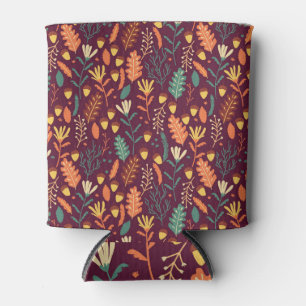 Rafraîchisseur Pour Canette Automne Motif Vintage rouge-orange