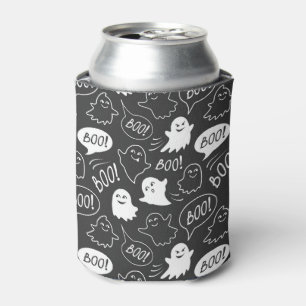Rafraîchisseur Pour Canette B&W Cute Doodle Halloween Motif