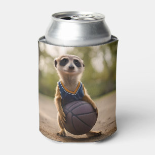 Rafraîchisseur Pour Canette Baby Meerkat Joueur de basket-ball,
