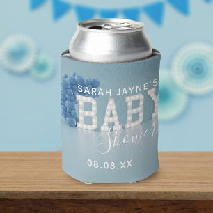 Rafraîchisseur Pour Canette Baby shower Bleu Balloon Arch Favoriser Peut Plus 