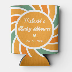 Rafraîchisseur Pour Canette Baby shower Soleil Ici Venez Le Son Retro