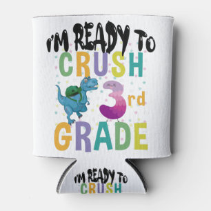 Rafraîchisseur Pour Canette Back to School I'm Ready To Crush 3Grade Dino