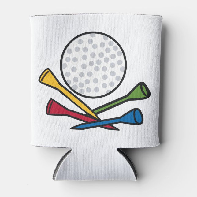 Rafraîchisseur Pour Canette Bal de golf et Tee - shirt (Devant)