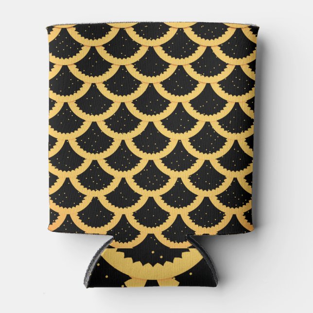 Rafraîchisseur Pour Canette balance de poisson doré, arrière - plan 3D marin. (Devant)