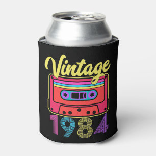 Rafraîchisseur Pour Canette Bande de cassette colorée vintage 1984