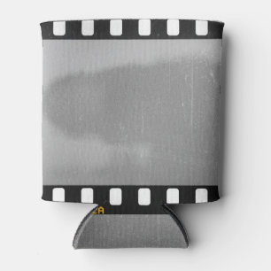 Rafraîchisseur Pour Canette Bande de film rayée, espace réservé vintage.
