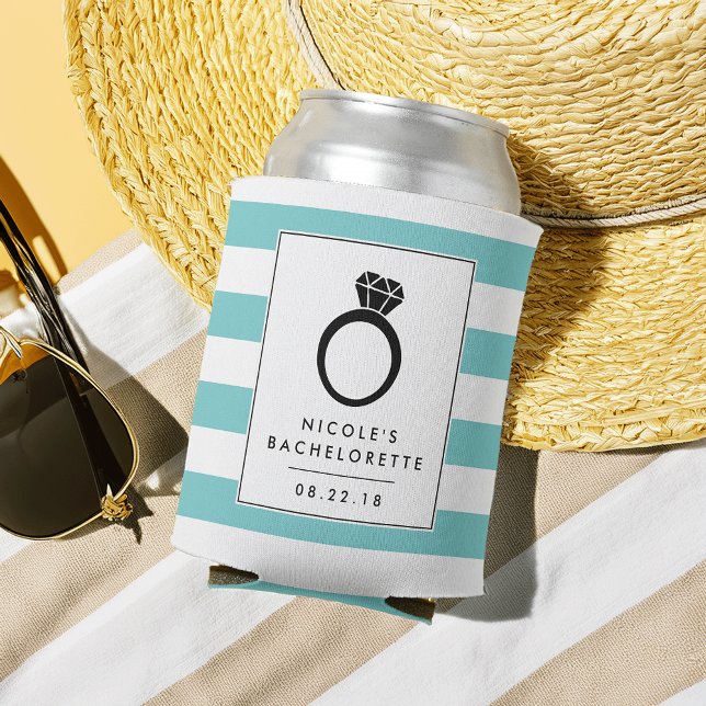 Rafraîchisseur Pour Canette Bande Turquoise | Bachelorette (Créateur téléchargé)
