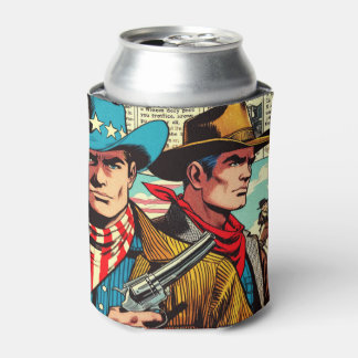 Rafraîchisseur Pour Canette Bandes dessinées de cow-boy vintage