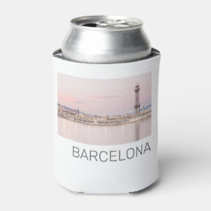 Rafraîchisseur Pour Canette Barcelona Skyline Sunset Catalogne Espagne