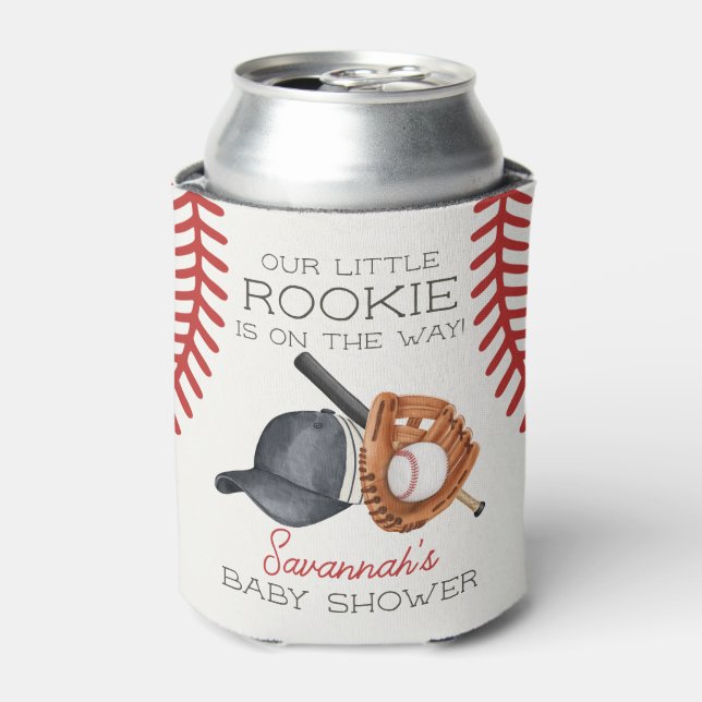 Rafraîchisseur Pour Canette Baseball Little Rookie Home Run Baby shower Favori (Can devant)