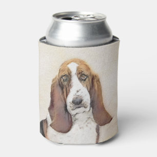 Rafraîchisseur Pour Canette Basset Hound Peinture - Cute Original Chien Art
