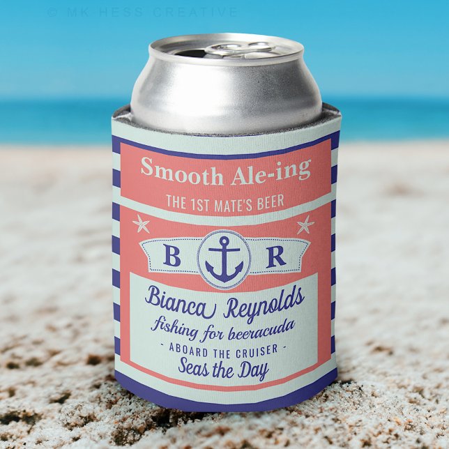 Rafraîchisseur Pour Canette Bateau 1er Mate marin nautique Bière de corail ray (Créateur téléchargé)
