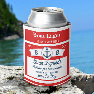 Rafraîchisseur Pour Canette Bateau Capitaine Bateau Ancre Bateau Lager Bière  