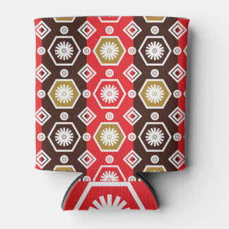 Rafraîchisseur Pour Canette Batik indonésien classique : Motif Plante Élégance