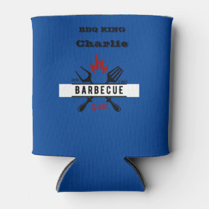 Rafraîchisseur Pour Canette BBQ KING Texte modifiable