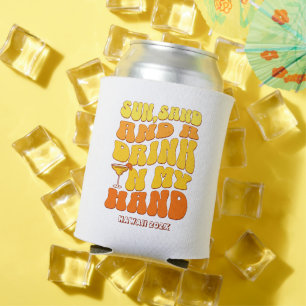 Rafraîchisseur Pour Canette Beach Bachelorette Party Retro Sun Sand Boisson
