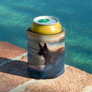 Rafraîchisseur Pour Canette Belge Shepherd Beach Surf Peinture