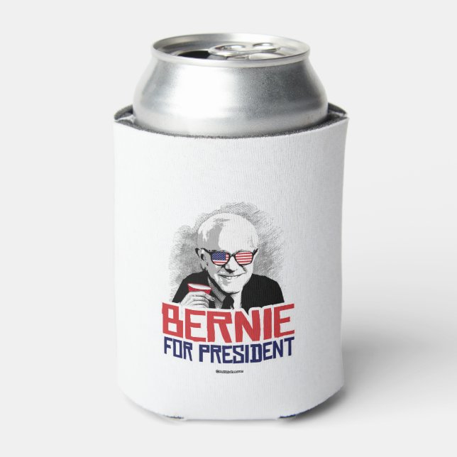 Rafraîchisseur Pour Canette Bernie Pour Président - Parti Animal (Can devant)