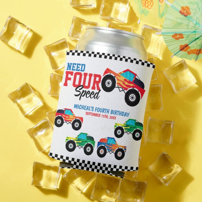 Rafraîchisseur Pour Canette Besoin de quatre vitesses Monster Truck Anniversai (Été in situ)