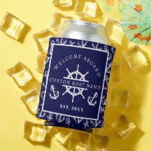 Bienvenue à bord de l'ancre de bateau bleu marine 