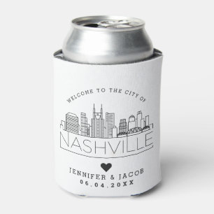 Rafraîchisseur Pour Canette Bienvenue à Nashville   Faveur Mariage 