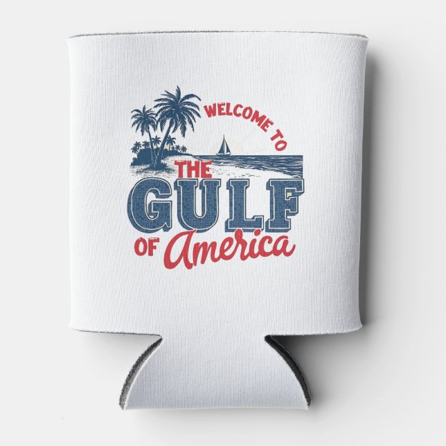 Rafraîchisseur Pour Canette Bienvenue dans le Golfe d'Amérique Immigrant Mexic (Devant)