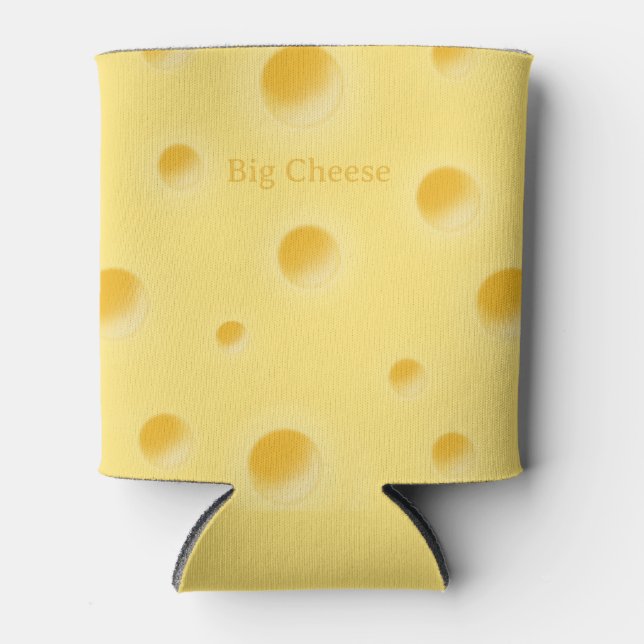 Rafraîchisseur Pour Canette Big Cheese Holey Fromage suisse Personnalisé (Devant)