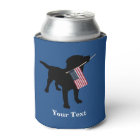 Black Lab Dog avec USA American Flag, 4 juillet