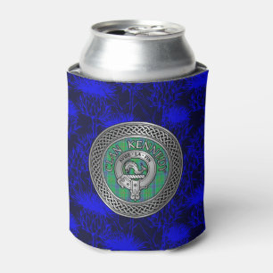 Rafraîchisseur Pour Canette Blason et nœud tartan du clan Kennedy