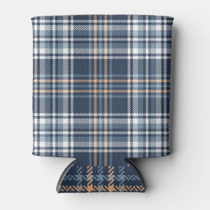 Rafraîchisseur Pour Canette Bleu Plaid Herringbone : Tartan Vintage