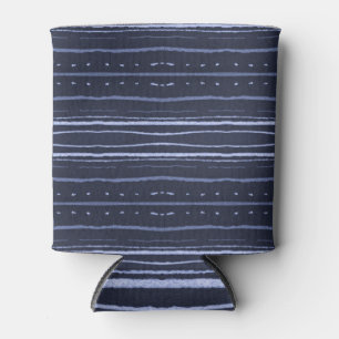 Rafraîchisseur Pour Canette Bleu Watercolor Stripes Motif créatif