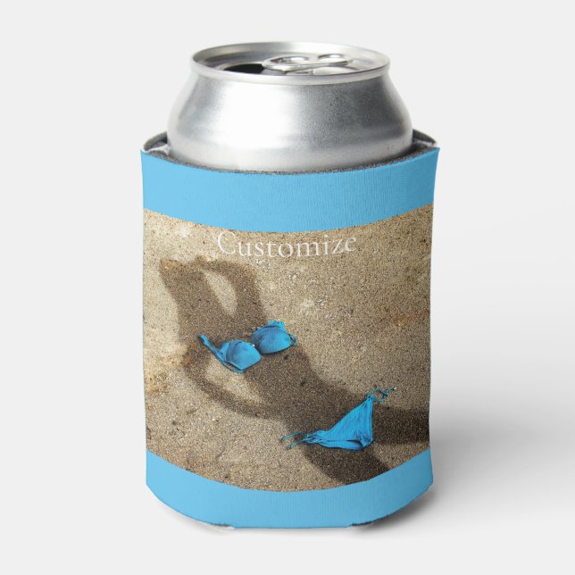 Rafraîchisseur Pour Canette Blue Bikini Beach Sand Thunder_Cove (Can devant)