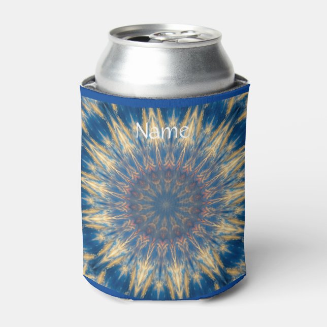 Rafraîchisseur Pour Canette Blue Chakra Kaleidoscope Thunder_Cove (Can devant)