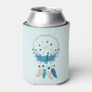 Rafraîchisseur Pour Canette Blue Dreamcatcher Design Boho élégant